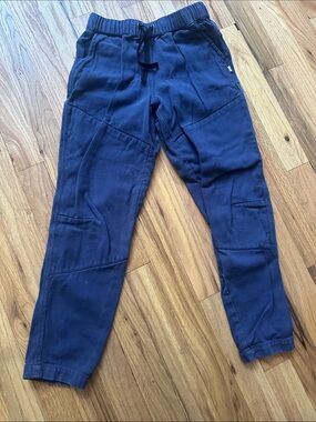 JackaloNavy Kids Casual Drawstring Pants